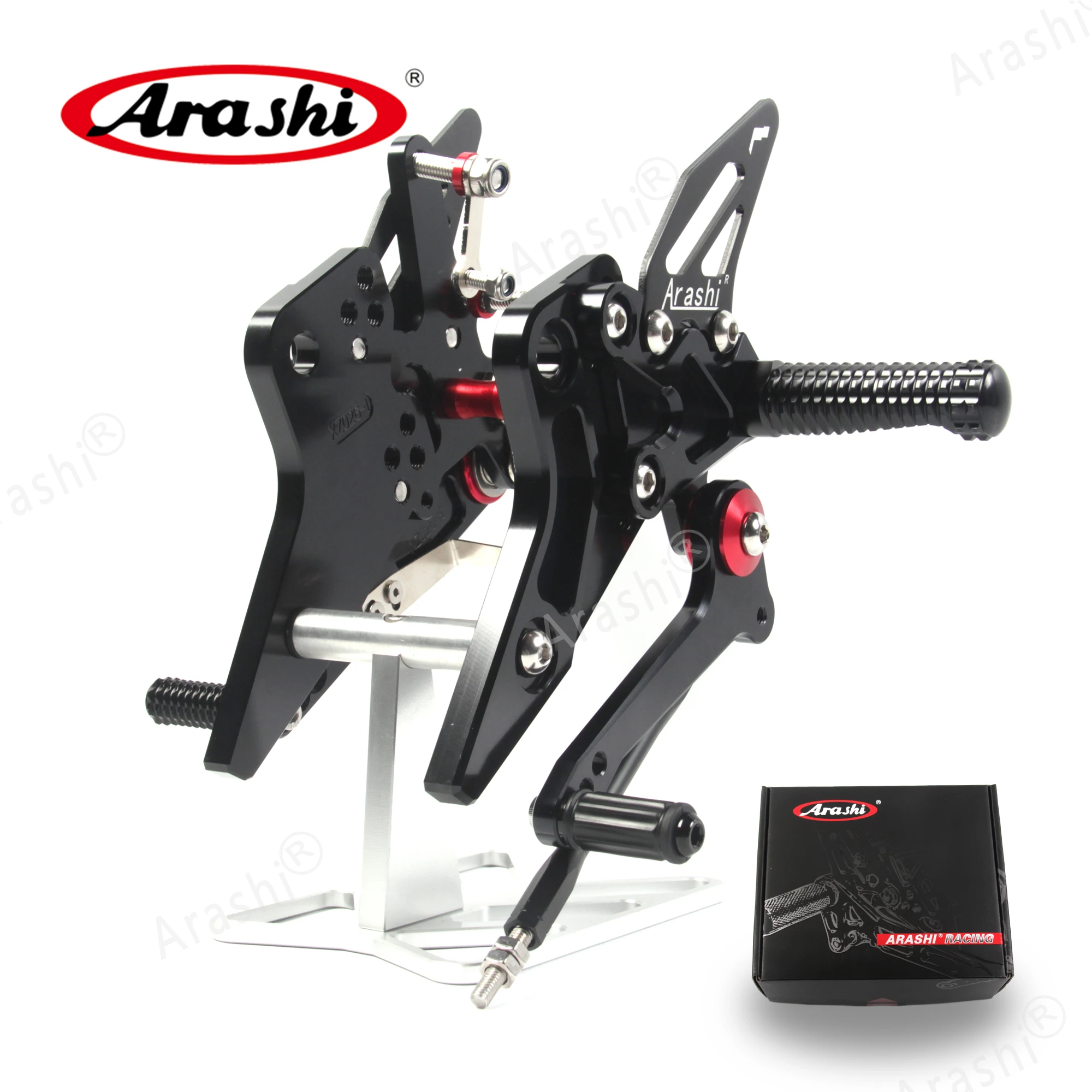 Arashi для KAWASAKI Z800 ZR800 ABS 2013- мотоцикла с ЧПУ Регулируемая подножка Rearsets подножки 2013