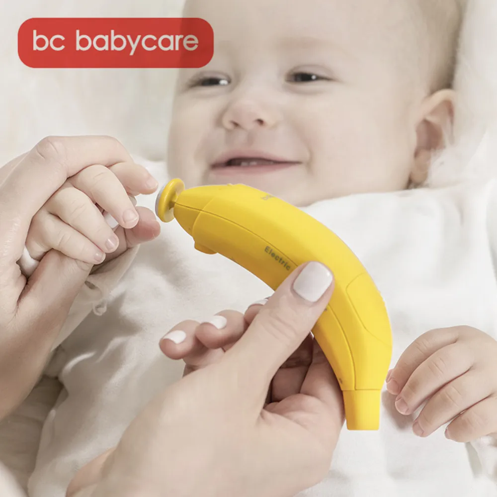 BC Babycare портативные электрические Детские кусачки для ногтей Триммер банан детей