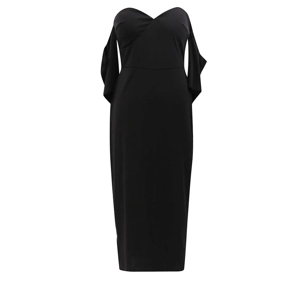 Осень-зима, vestidos mujer, сексуальное платье с коротким рукавом без бретелек, однотонное облегающее вечернее платье, элегантное облегающее женское платье
