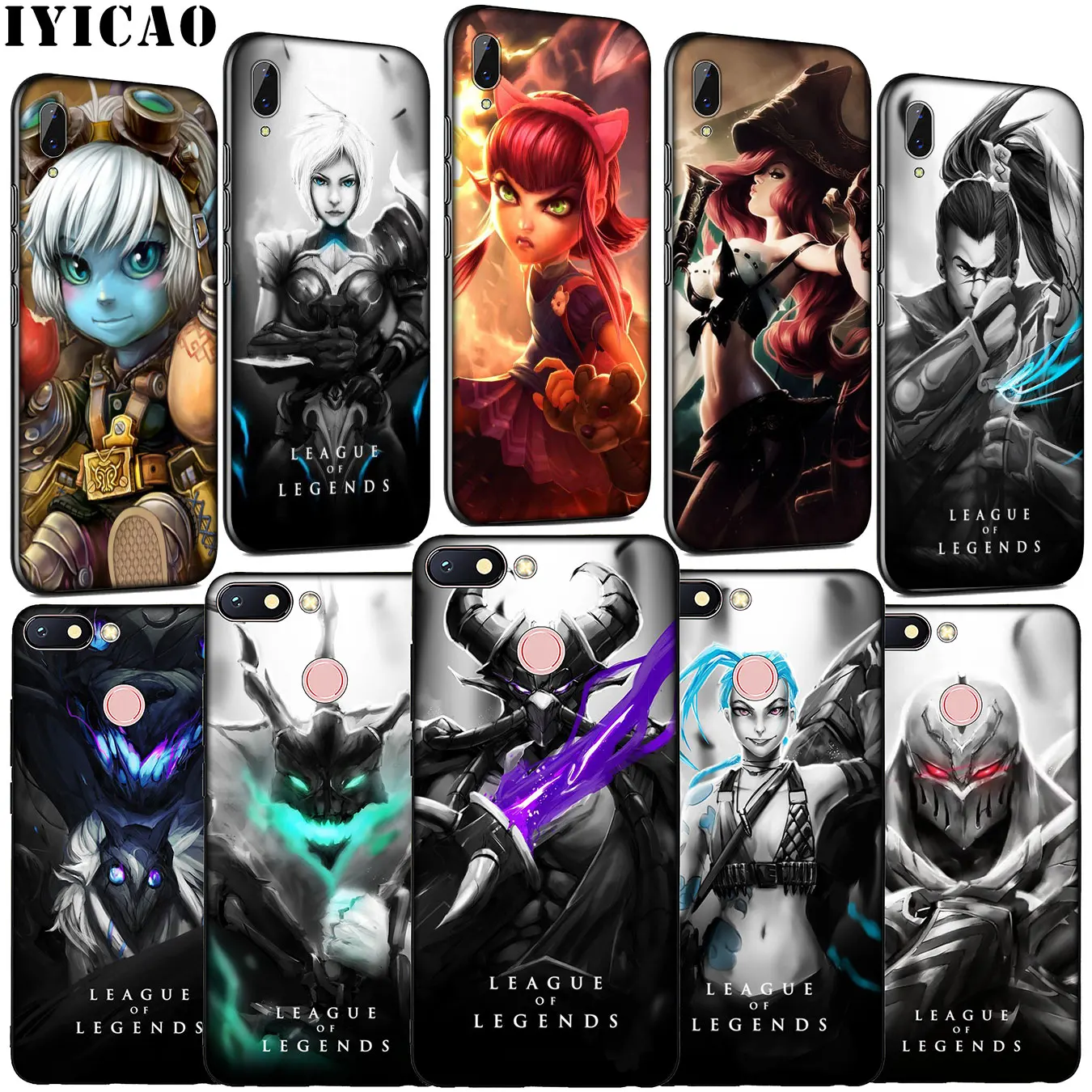 IYICAO lol League of Legends Мягкий силиконовый чехол для телефона Xiaomi Redmi K20 GO 8A 7A 6A 5A 4A 4X Note 8 7 6