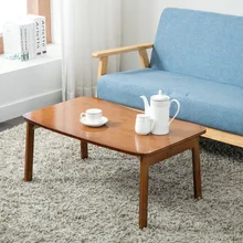 Table basse pliante en bois massif, Tatami, minimaliste, moderne, pour la maison, salon, baie vitrée