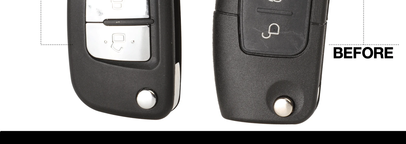 Jingyuqin 3 кнопки модифицированный Флип складной пульт дистанционного ключа чехол Чехол для Ford Mondeo Focus Fiesta S-MAX брелок для ключей