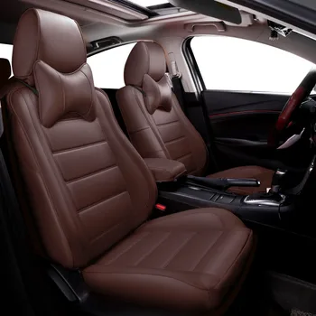 

leather car seat cover For skoda kodiaq rapid spaceback octavia 2012 a5 a7 fabia 2 felicia karoq accessories seat covers