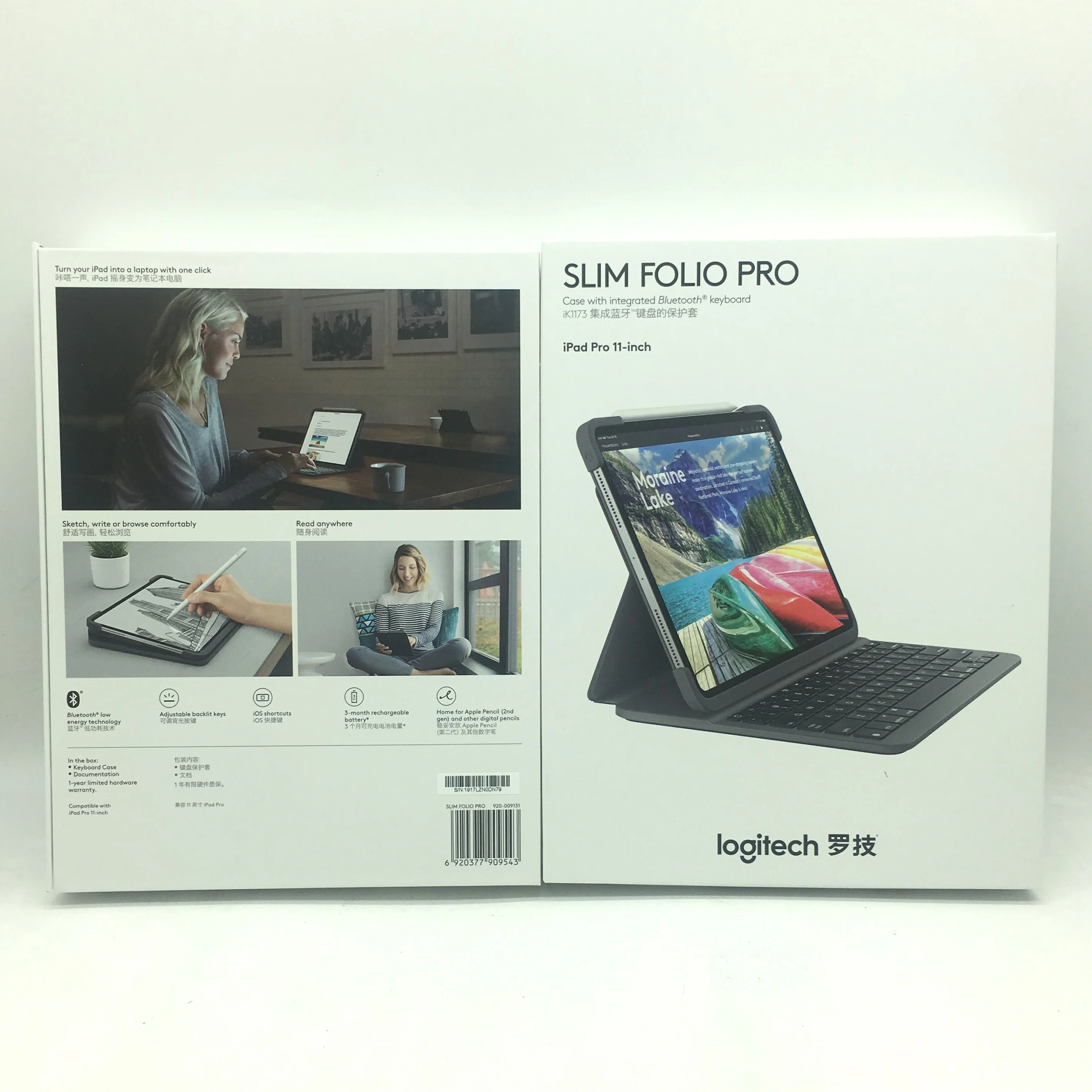 Новое поступление чехол Logitech Slim Folio Pro для защиты клавиатуры ipad air 11 дюймов/10 5