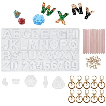 

Resin Mold,Alphanumeric Silicone Mold,DIY Jewelry Making Mold,for Key Chain,Pendant and Home Decoration (Letter Mold)