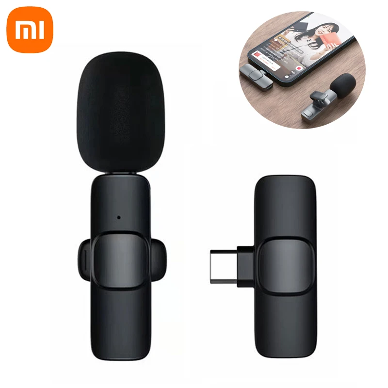 Xiaomi Wireless Lavalier Microphone Portable Audio Video Recording Mic For Iphone Android Live Game Mobile Phone Camera - Smart Remote Control - AliExpress