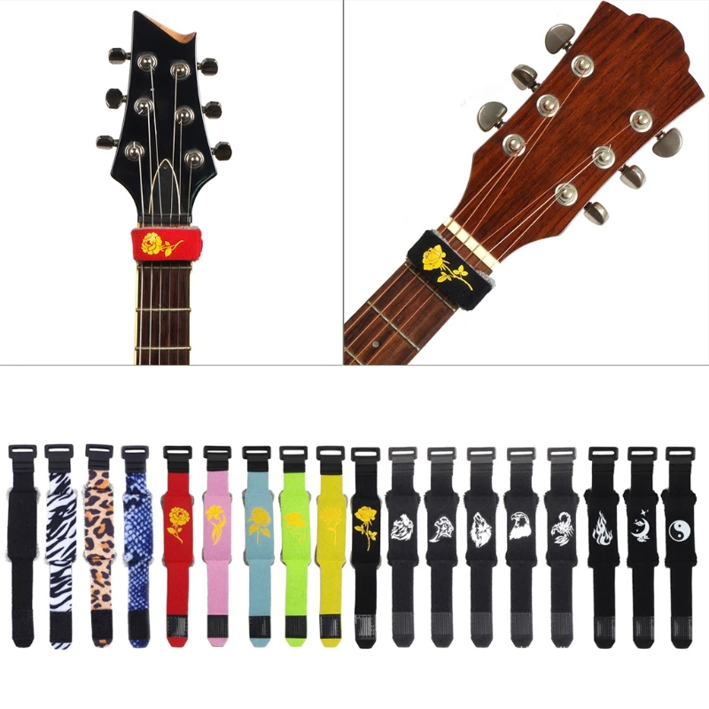 

Guitar Fret Mute Strings Mute Dampener Muter Fretboard Muting Wraps for Acoustic Classic Electric Guitar Bass Guitar Accessories