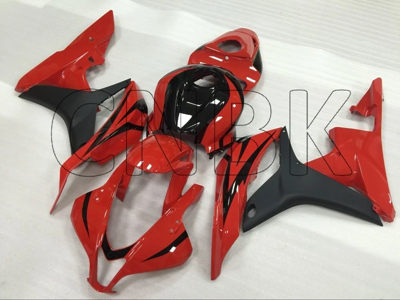 Для Honda CBR600RR 08 набор для всего тела CBR600 RR 2007 Красный Черный Abs обтекатель для Honda CBR600RR 2007-2008 Пластиковые обтекатели