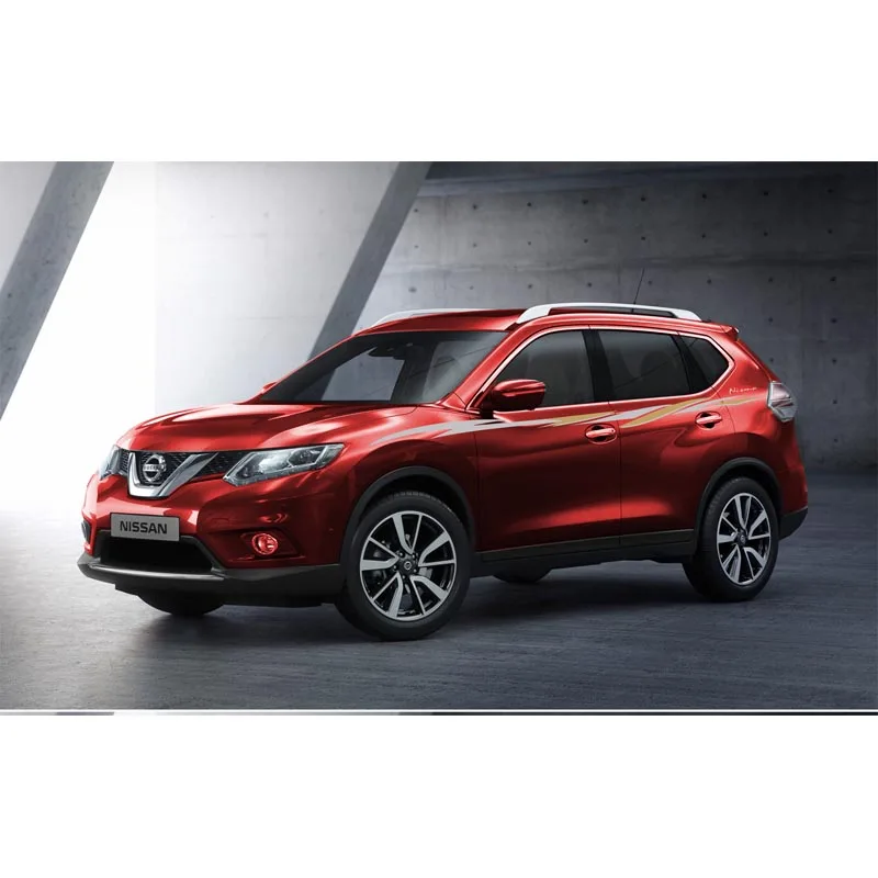 Спортивные гоночные полосы для Nissan X-Trail Mark Levinson внешняя Боковая дверь наклейка