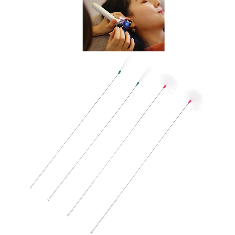 

10Pcs Goose Feather Earpick Wax Remover Curette Adult Bamboo Handle Ear Dig Tools Spoon Cleaner Stick Health Care