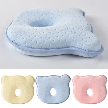 

Baby Infant Anti Roll Stereotyped Pillow Flat Head Neck Prevent Infant Support Newborn Crib Flat Head Pillow For 0-12 Months