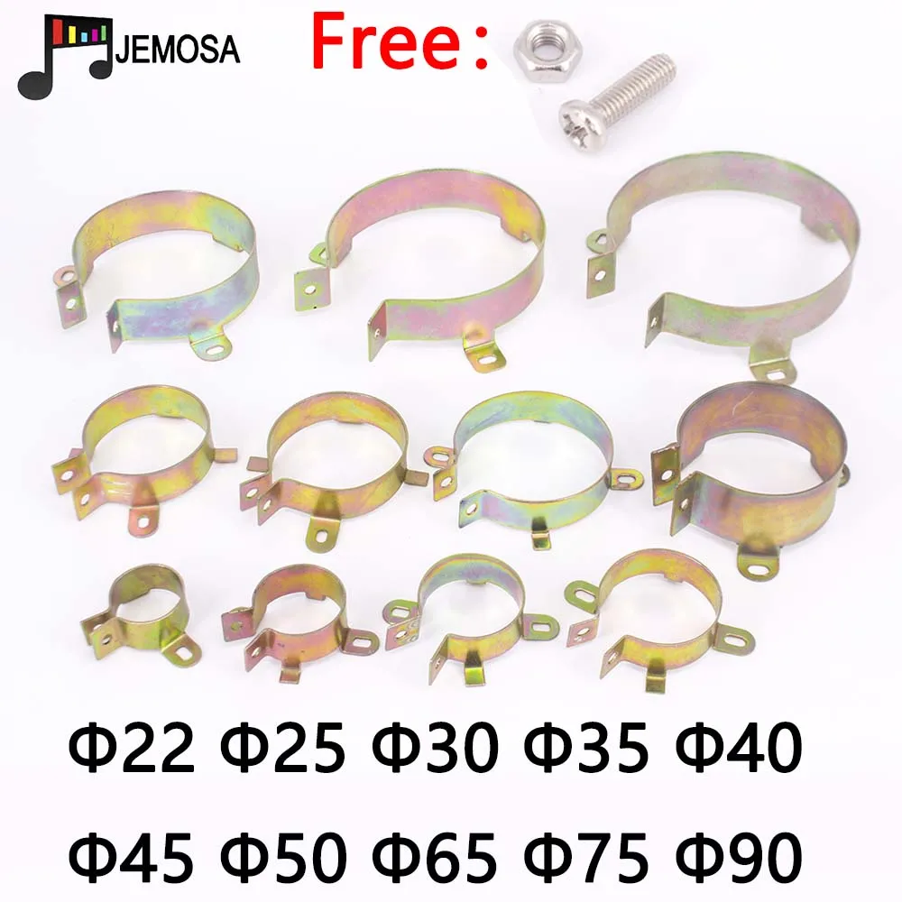 Suporte Durável do Capacitor Braçadeira Clap 30 mm 35 mm 40 mm 50 mm 65 mm 75 mm 90 mm Clipe de Montagem Superfície Chapeamento Zinco Peças