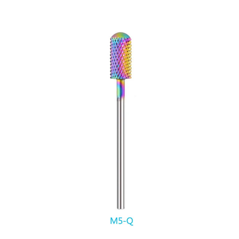 M5-Q Milling Manicure Machine Nail Drill Bits Tungsten Ceramic Carbide Milling Cutters For Nail Electric Drill Bits Nail Tools - Цвет: M5-Q
