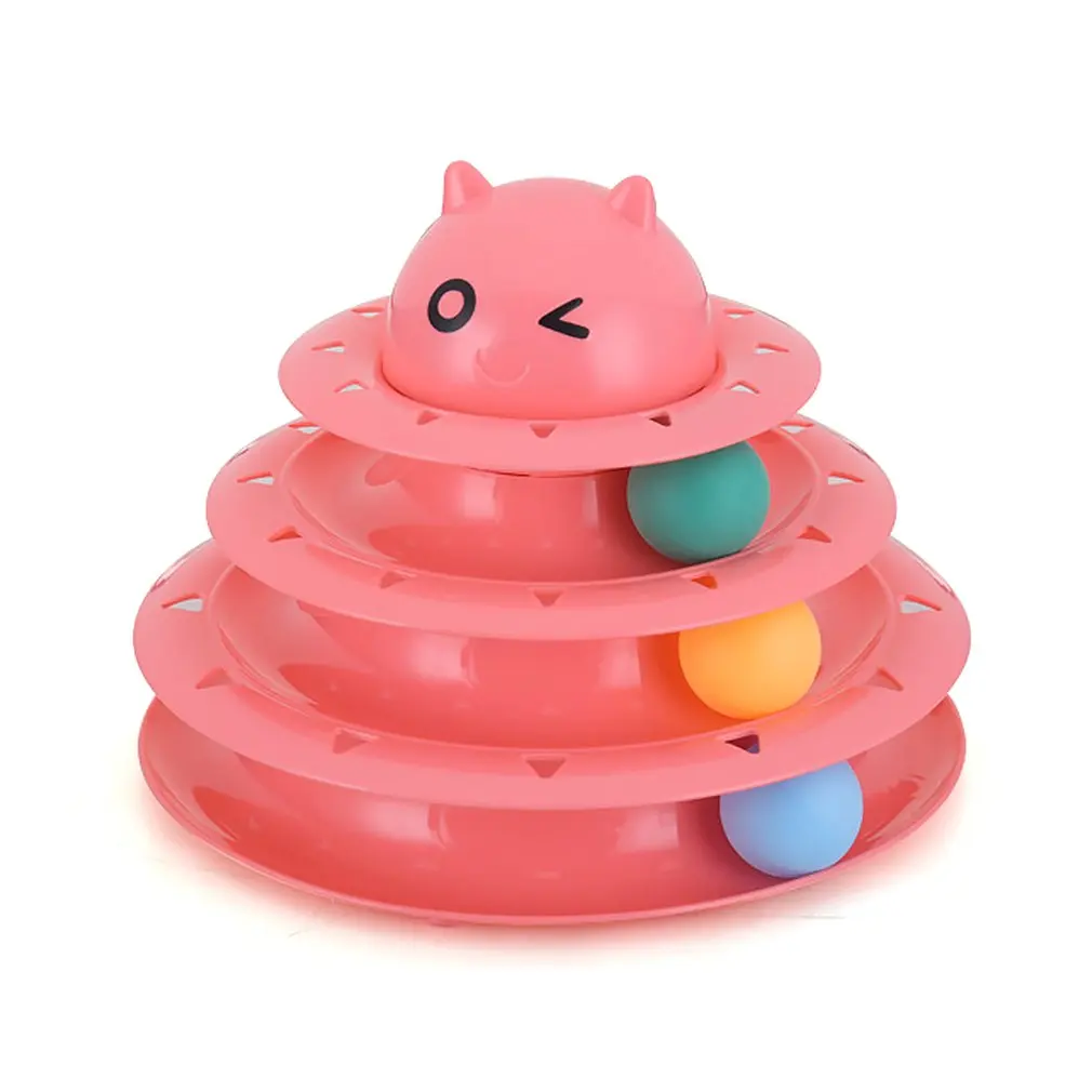 Игрушка для кошек, трехслойная игрушка для кошек, головоломка для кошек, игровая доска, мультяшная Милая кошачья интерактивная игрушка, игрушка для игры в мозги
