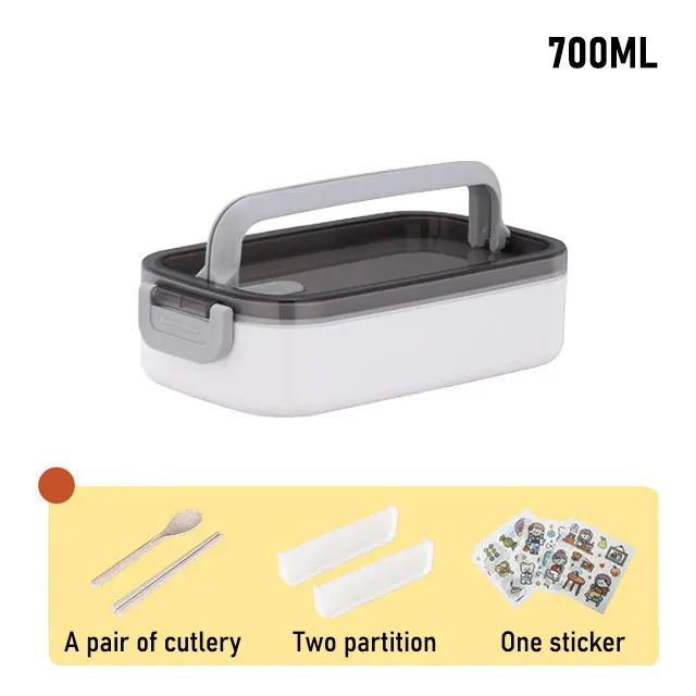 Lunch Box Thermal Food Container Bento Box Microwave Safe Lunchbox School Child Food Storage Kid's Lunch Box With Compartments w 700ml