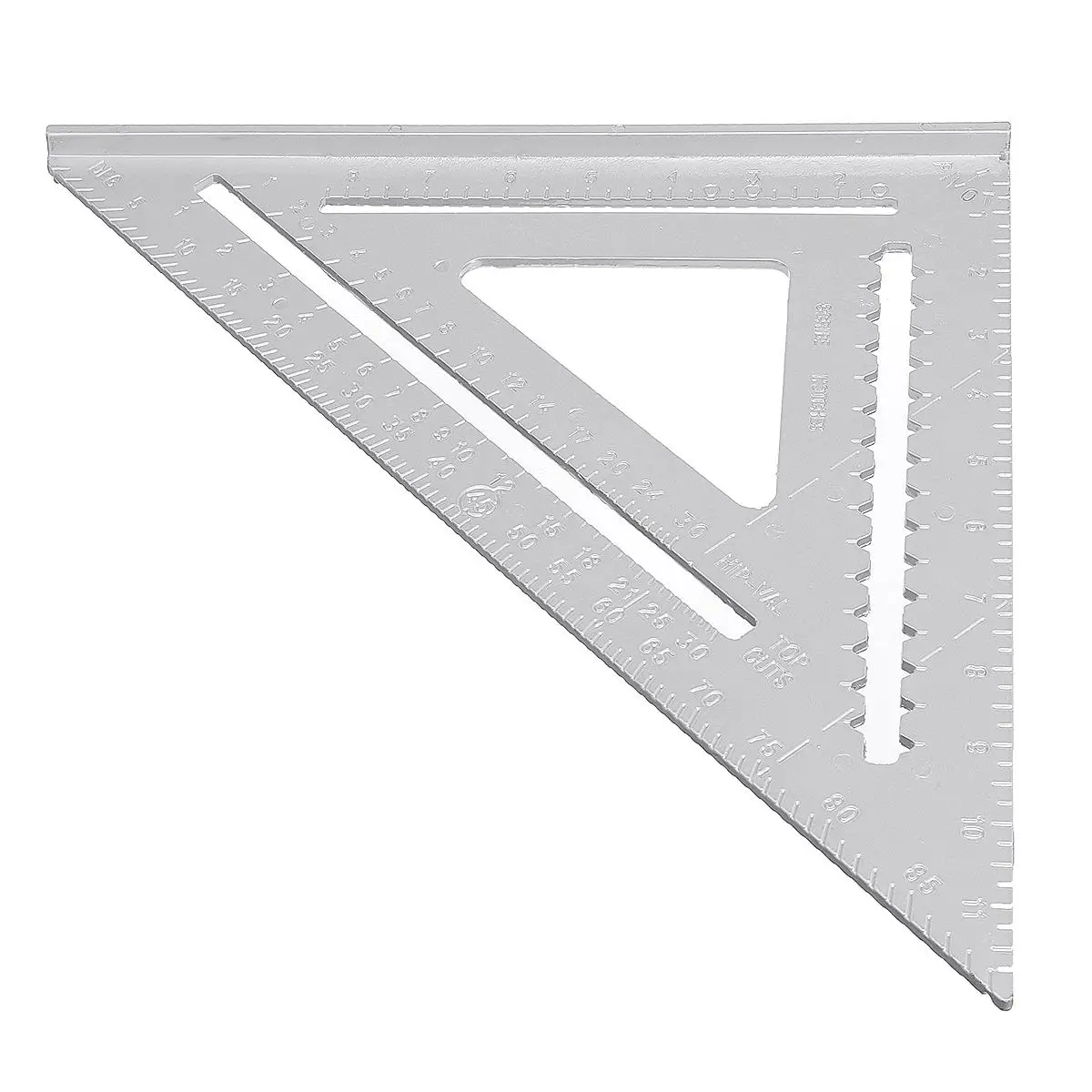 12inch Aluminum Alloy Right Angle Triangle Ruler Protractor Framing Woodworking Speed Square Angle