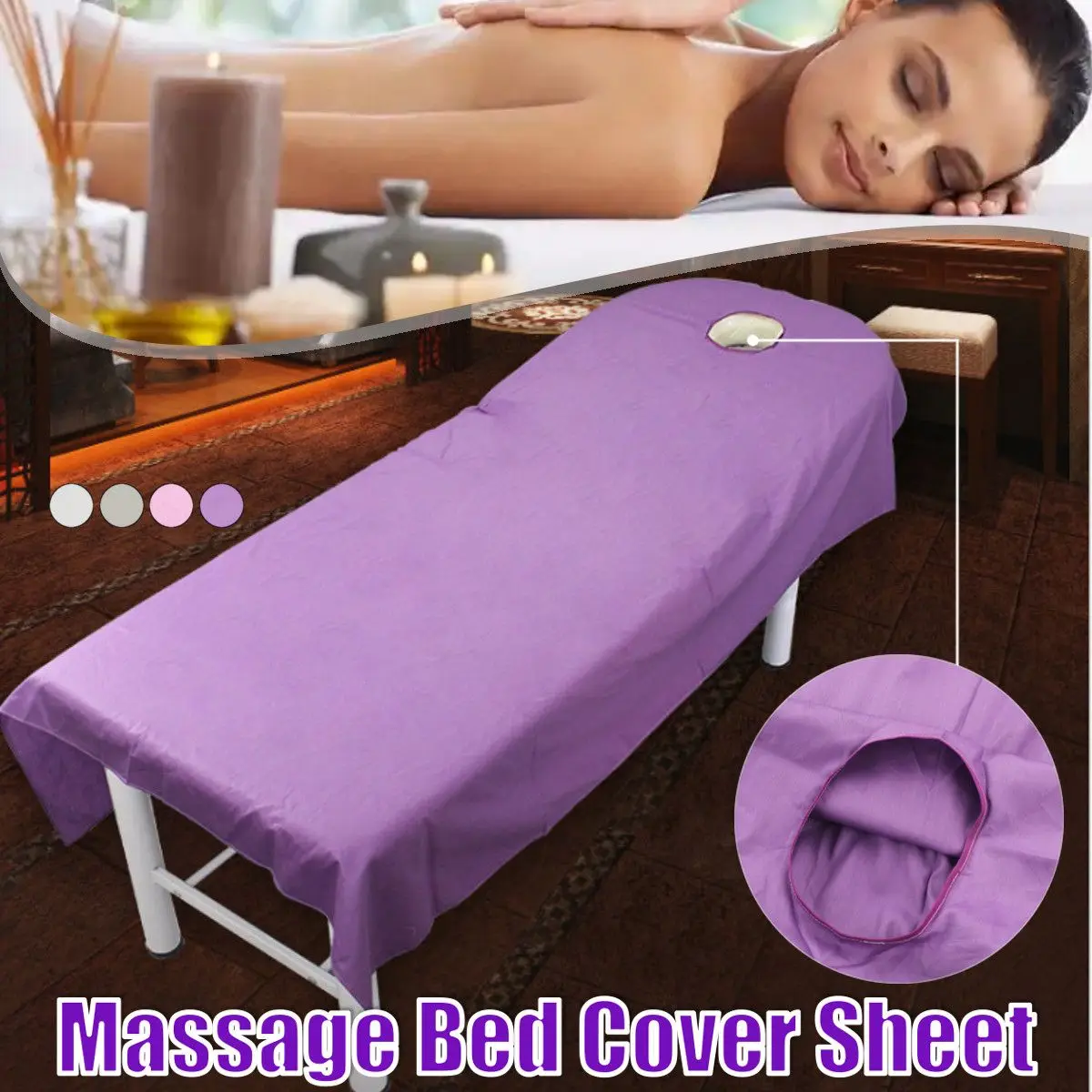 190x80cm Cover For Beauty Massage Elastic Table Bedding Sets Couch Spa Bed Sheet 