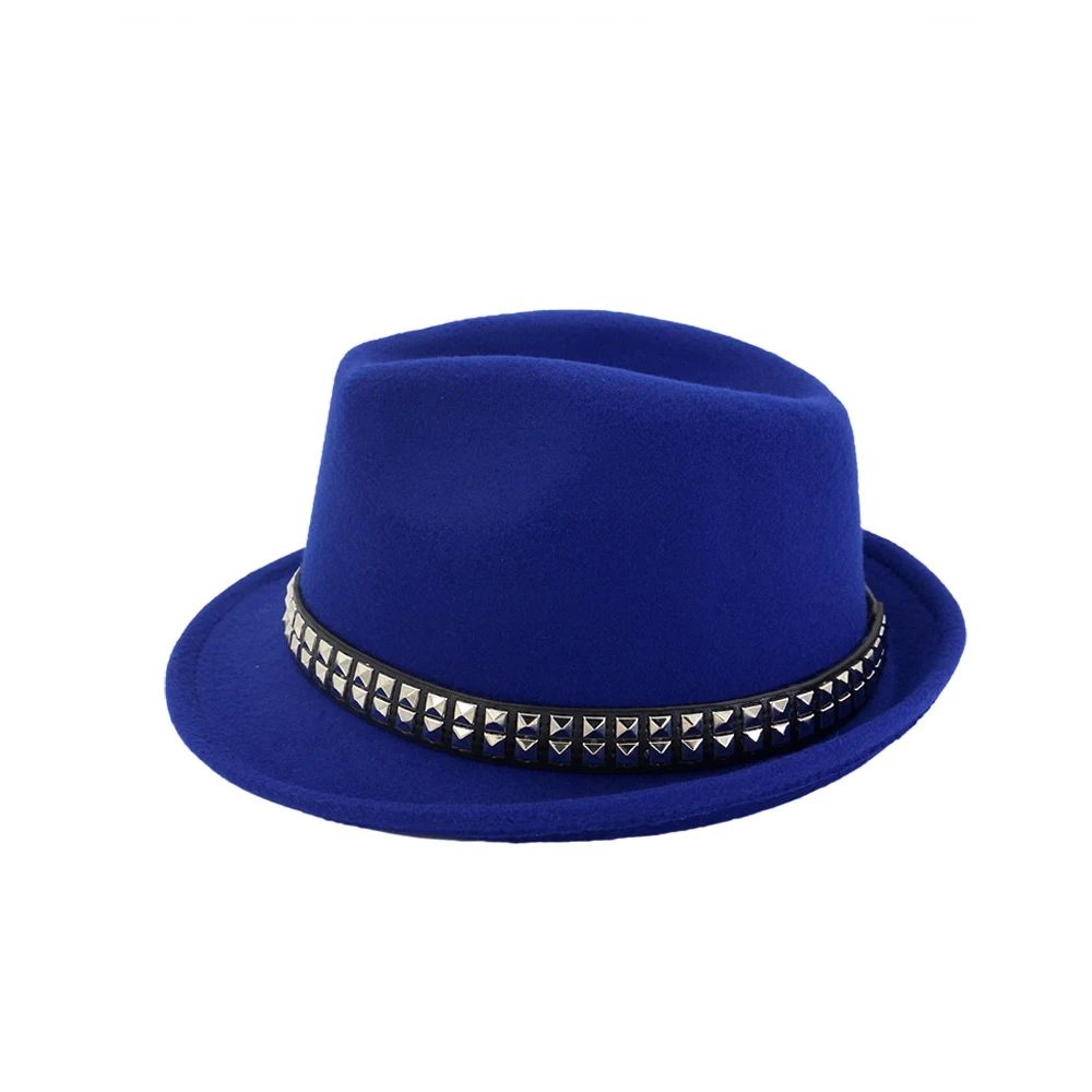 Новая женская мужская шерстяная шляпа Fedora панама джазовая, шляпа вечерние шляпы для леди размер 56-58 см