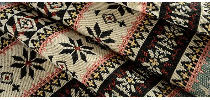 20 цветов хлопчатобумажная льняная ткань плотная Этническая ткань полиэстер напечатанная тканевая подушка может занавес декоративная ткань для рукоделия ручной работы