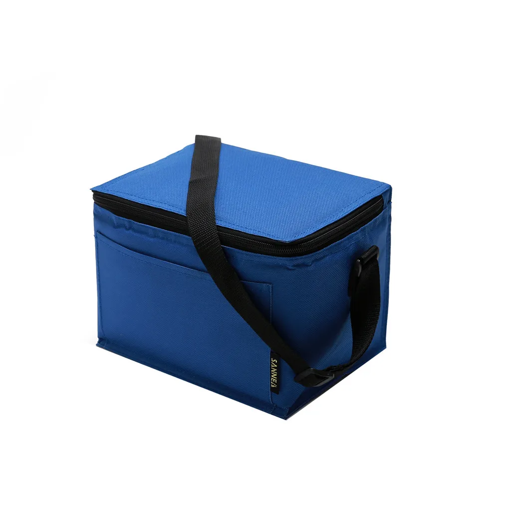 Women Men Kids Insulated Lunch Bag For Women Men Kids Cooler Adults Tote Food Lunch Box Thermal Bag Lunchbag#20 - Цвет: Blue