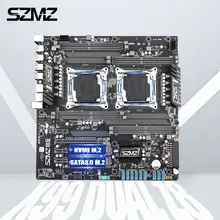 SZMZ X99 Dual CPU Motherboard Socket LGA 2011 v3 Mother Board Support Xeon E5 2678 2680 2620 2650 V3 V4 Base Plate x99 for Chia