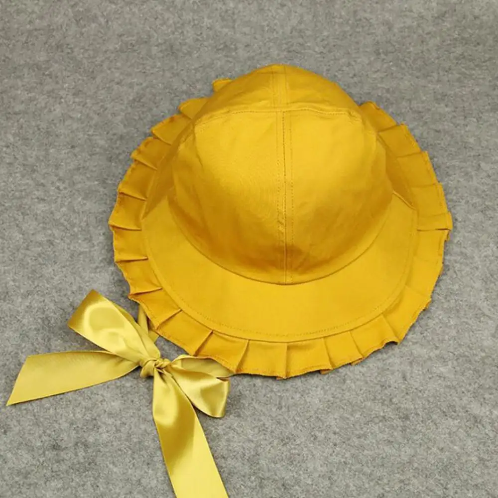 yellow Женская шляпа в рыбацком стиле, удобная дышащая Складная женская пляжная шляпа с плоским верхом, шляпа для рыбалки, высокое качество, плоская Панама, уличная шляпа - Цвет: yellow