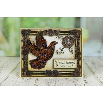 

New 2020 Metal Cutting Dies and Scrapbooking For Paper Making Animal Bird Embossing Hot Foil Plates Frame Card Craft No Stamps