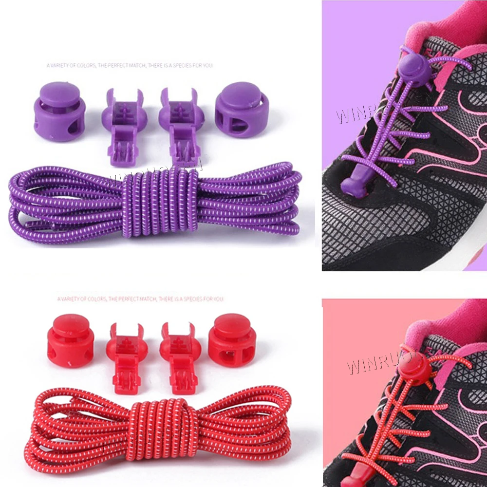 Растягивающийся замок кружева 13 цветов пара фиксирующий башмак шнурки эластичные шнурки для кроссовок шнурки для бега/триатлона