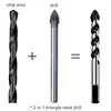 5 Pieces Multi-Material Tungsten Carbide Drill Bit Set for Porcelain Ceramic Tile,Concrete,Brick,Glass,Plastic Masonry and Wood( ► Photo 3/6