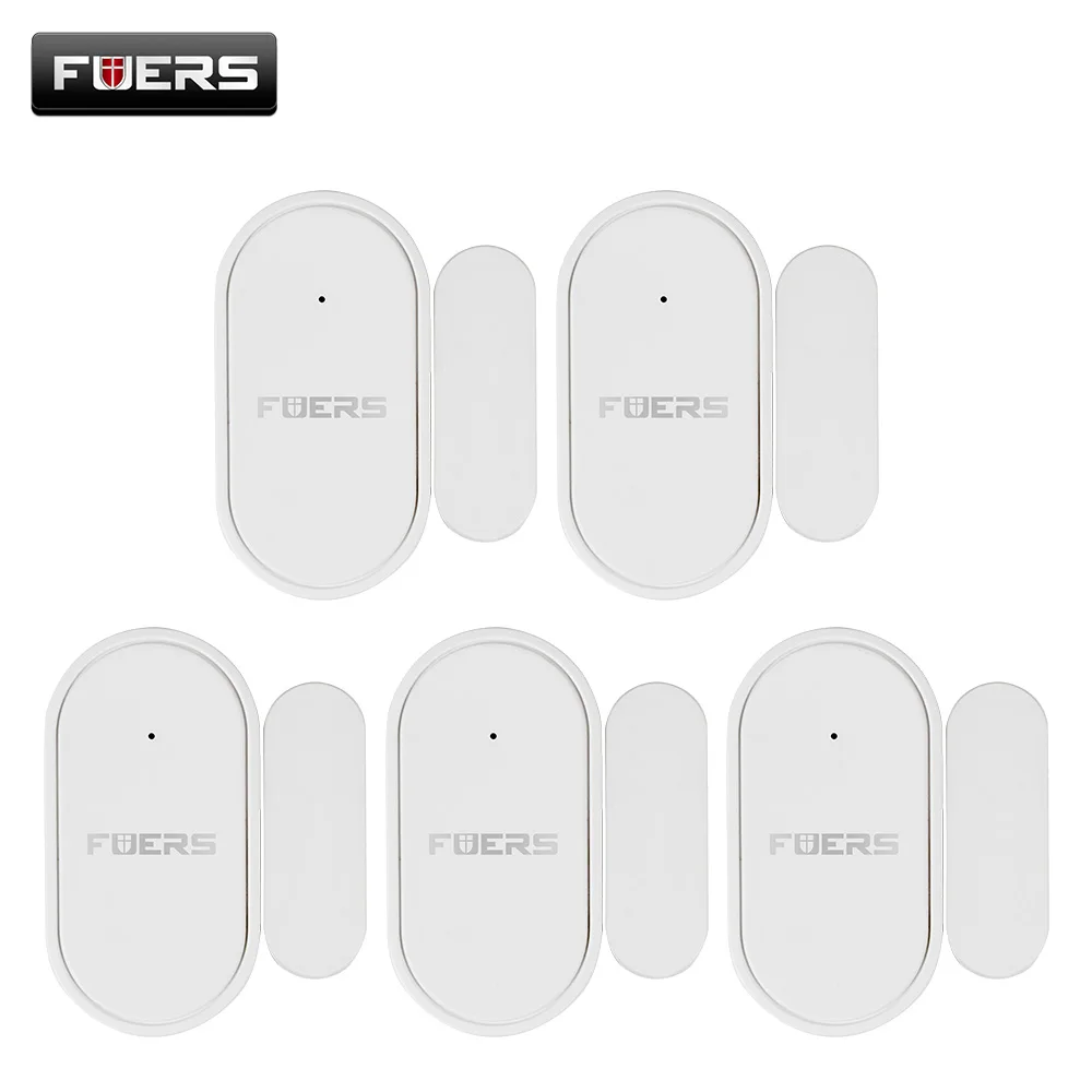 Fuers 433mhz Wireless Alarm Sensor Mini Door Sensor Opening and closing Detector Magnetic Switch For G95 G34 G60 Alarm System emergency strobe lights Alarms & Sensors