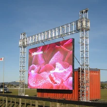 Gabinete de aluminio de fundición a presión para exteriores, Tablero de muestra LED de publicidad impermeable de alto brillo HD, P8 mm, 512x512mm, 2 uds.