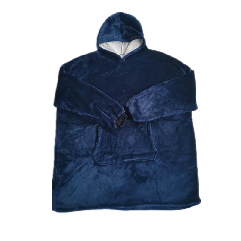 

HOT SALE A Thickened flannel fabric wearable blanket Watching TV on the sofa or bed comfort and convenience throw