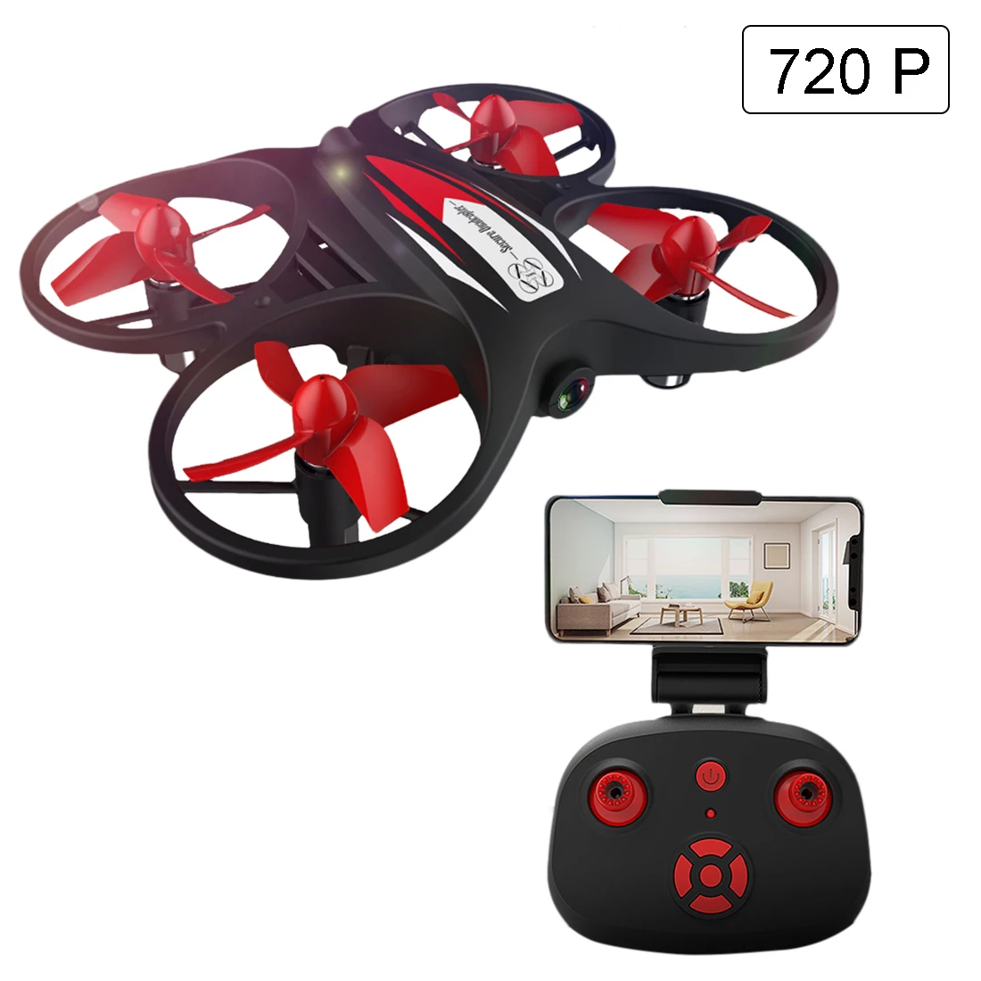 $23.19 KF608 Mini Quadcopter Wifi Image transmission RC Drone Airplane with or without 720P Camera