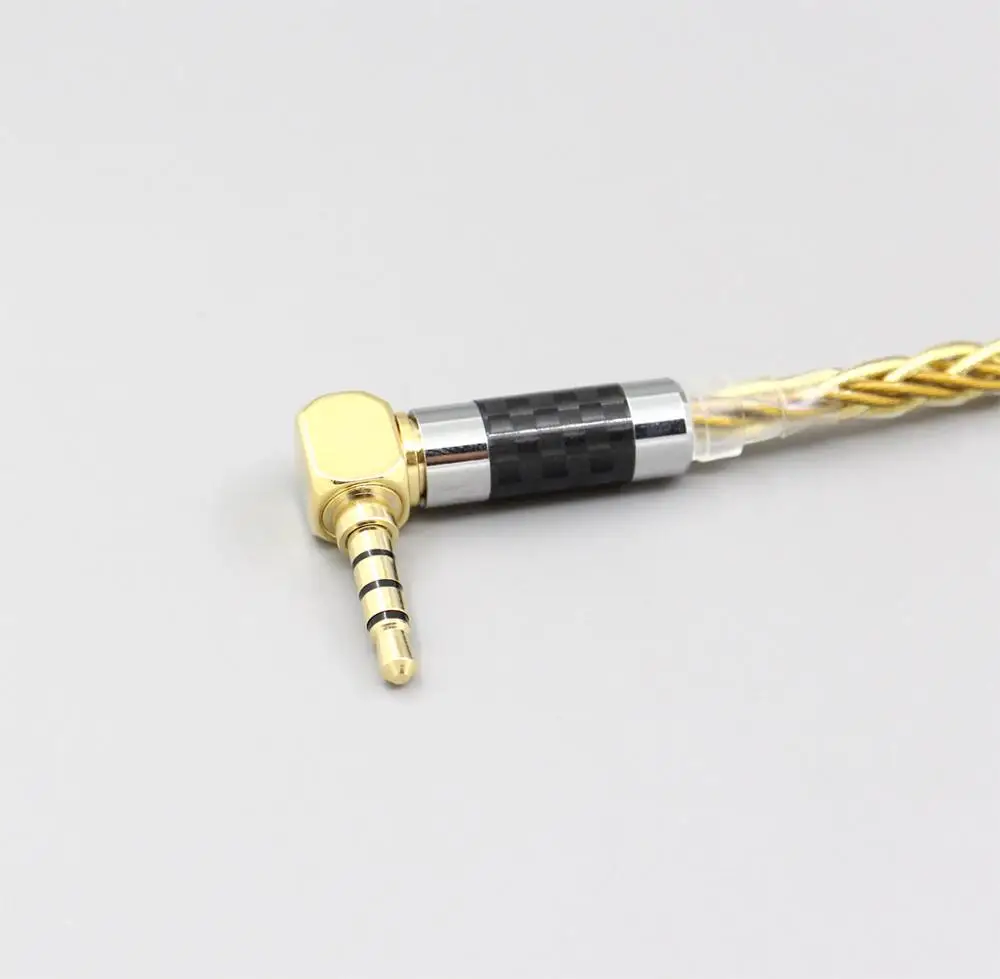 Чистый OCC серебро+ позолоченный кабель для наушников для Final Audio vi Iriver AK T1P Denon AH-D600 D7100 велодин vTrue LN005976 - Цвет: 3.5mm Balanced