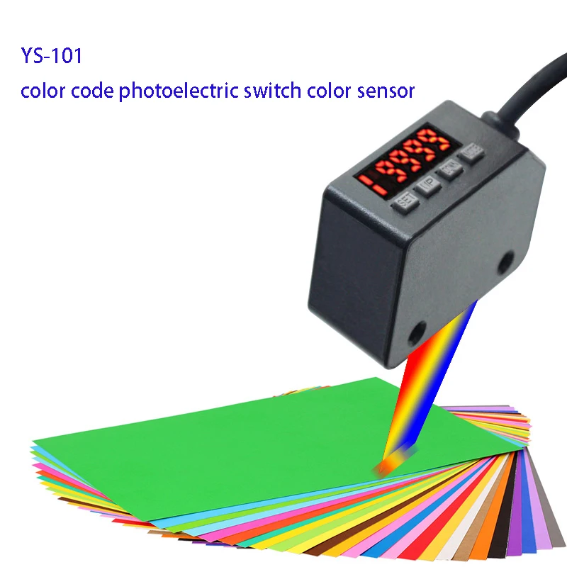 YS101 color code photoelectric switch color sensor smart label color separation positioning