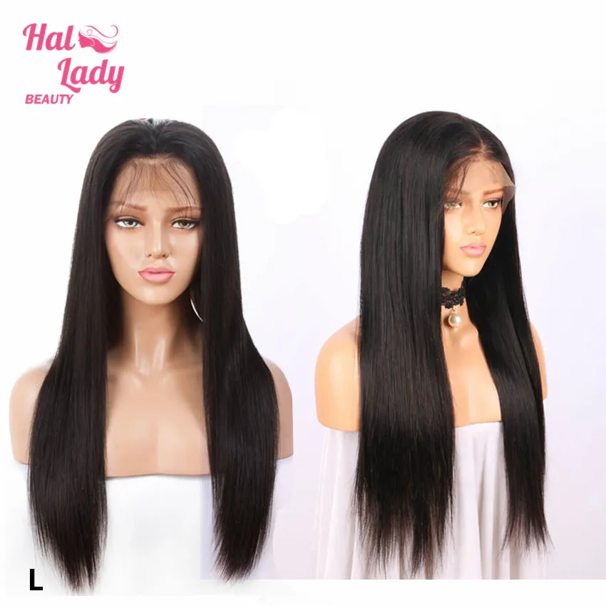 Парики из натуральных волос Halo Lady Beauty 13х4 индийские кружевные волосы с прямыми