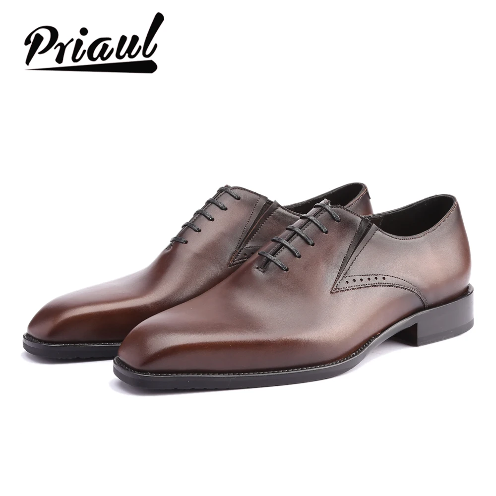

Italian Mens Dress Shoes Genuine Leather Shoes Luxury Fashion Vintage Retro Party Formal Business Wedding Office Shoes for Men