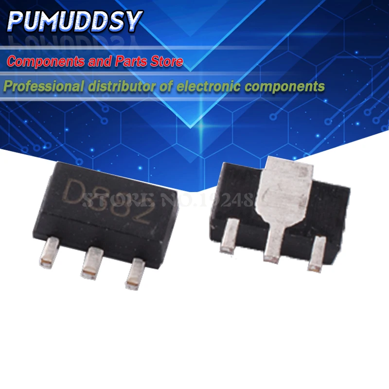 20 шт. 2SD882 SOT89 D882 SOT SMD новый и IC | Электронные компоненты принадлежности
