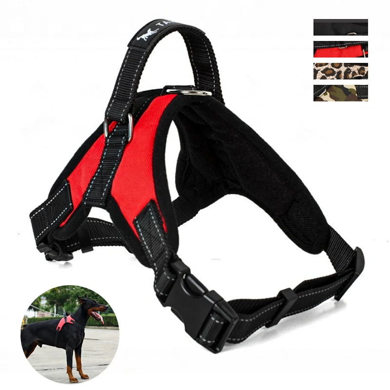 

Dog Soft Adjustable Harness NO PULL Pet Large Dog Walk Out Harness Vest Collar Hand Strap for Medium Large Dogs УпѬяж для собак