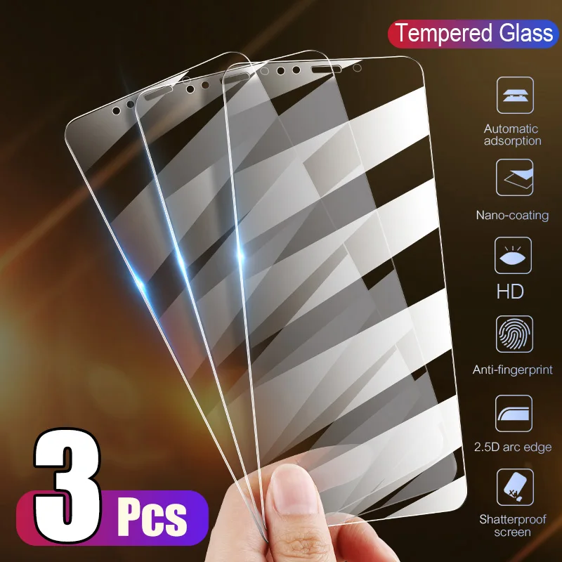 Protector de pantalla de cristal templado para iPhone, Protector de pantalla de vidrio templado para iPhone X XS Max XR 12 7 8 6 6s Plus 5 5S SE 11 Pro