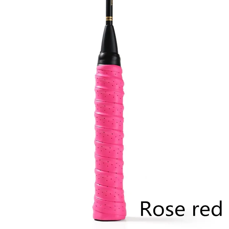 Rose red 1 шт. липкий на ощупь теннис овергрип липкий Грип бадминтон Грип - Цвет: Rose red
