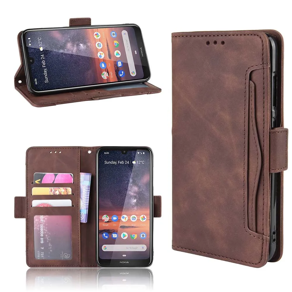 Новый кожаный чехол для телефона Nokia 2 3 7 8 1 X7 задняя крышка флип кошелек карт с