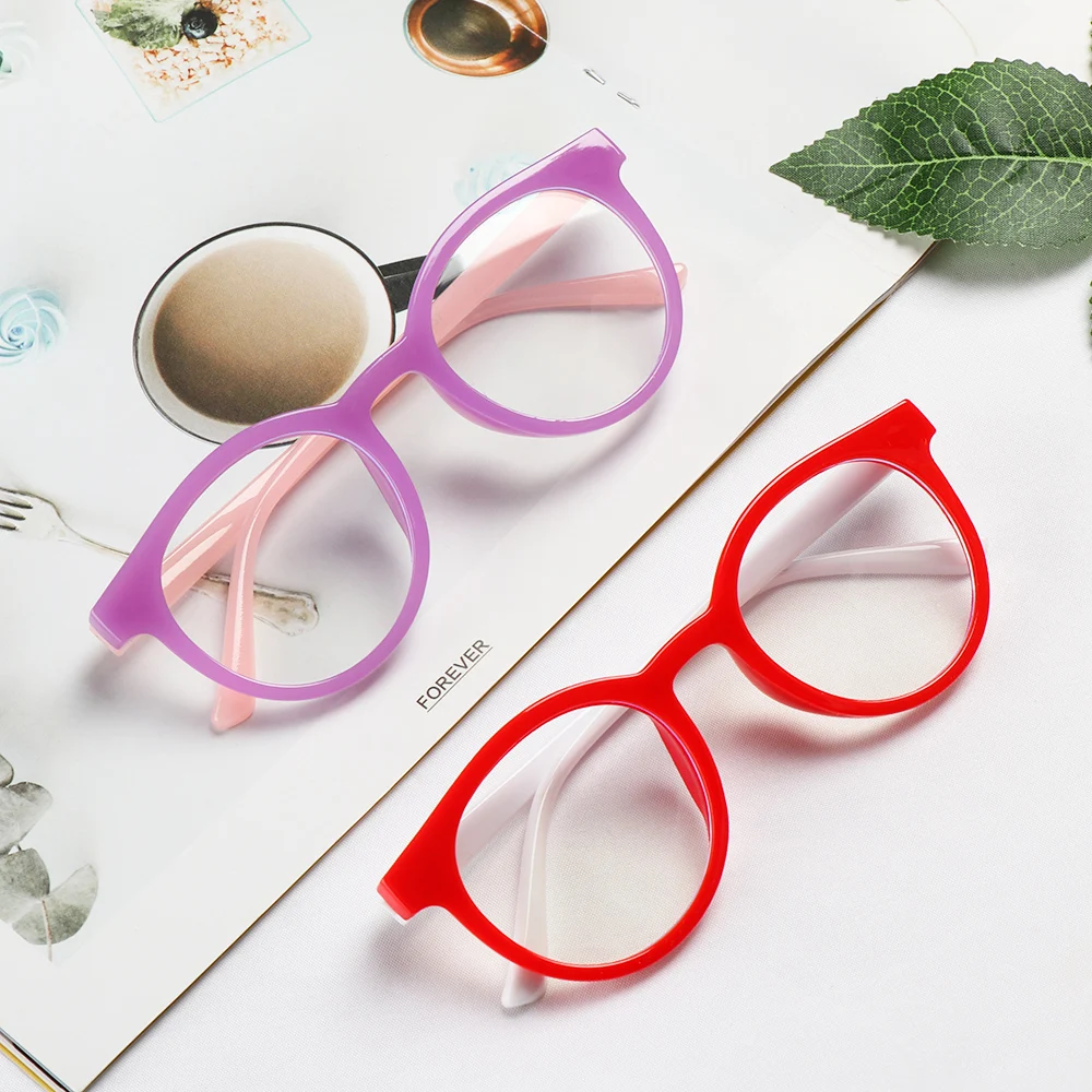 Round Anti-blue Light Kids Glasses Children Boys Girls Computer Glasses Protection Eyeglasses Ultra Light Frame