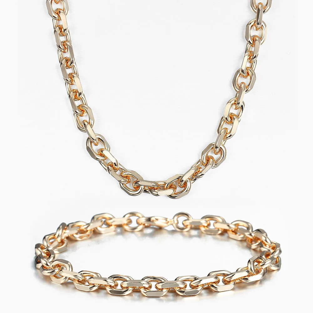 Davieslee 585 Rose Gold Rolo Cable Link 