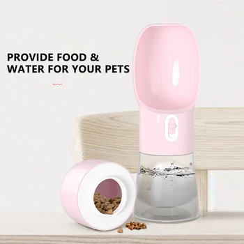 

Portable Pet Dog Water Bottle For Dogs Multifunction Dog Food Water Feeder Drinking Bowl Puppy Cat Water Dispenser Pet Products