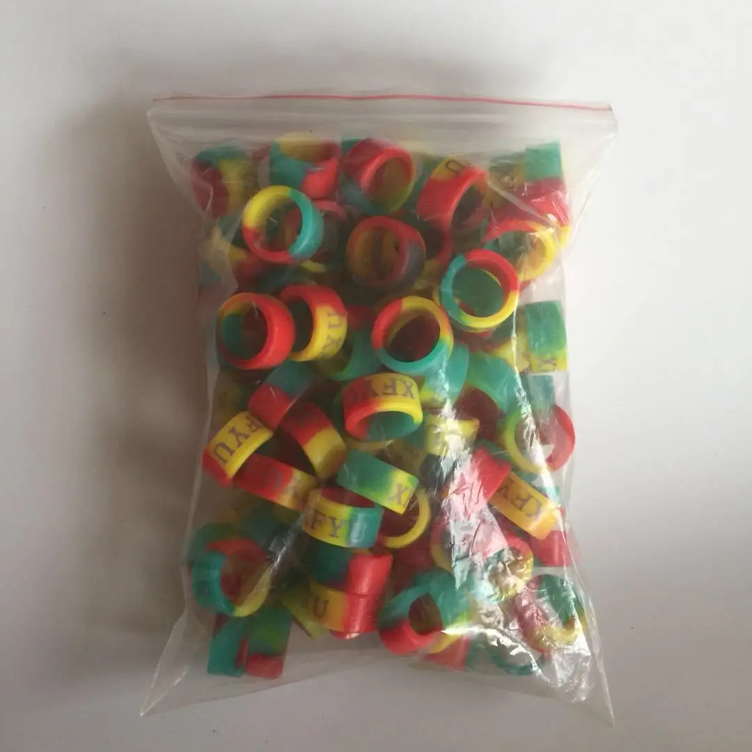 

Three-Color Fishing Rod Antiskid Ring Anti-slip Silica Gel Circle Fishing Rod Stop Color Fishing Rod Anti-slip Set
