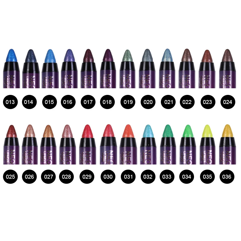24-color Eye Shadow Stick 3-in-1 Eye Shadow Lipstick Lying Silkworm Pen Pearlescent Not Easy To Smudge Stage Cosmetics TSLM1