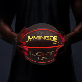 

Light Up Basketball Durable Luminous Basketball with Two High Bright LED Lights Perfect for Night Games
