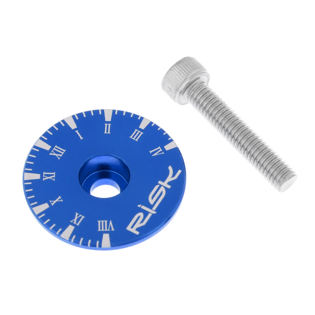 Blue Clock Велосипедная дорога горный велосипед 1-1/8 дюймов Крышка для гарнитуры - Цвет: Blue Clock