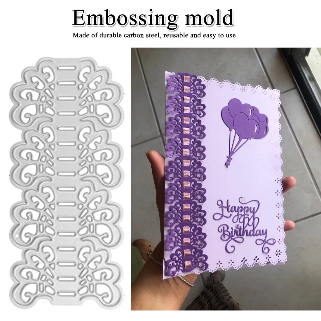 

Lace Flower Edge Metal Cutting Dies DIY embossed decorative cutter die Cutting Dies Crafts Embossing Paper Cards